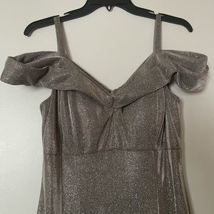 Silver formal dress